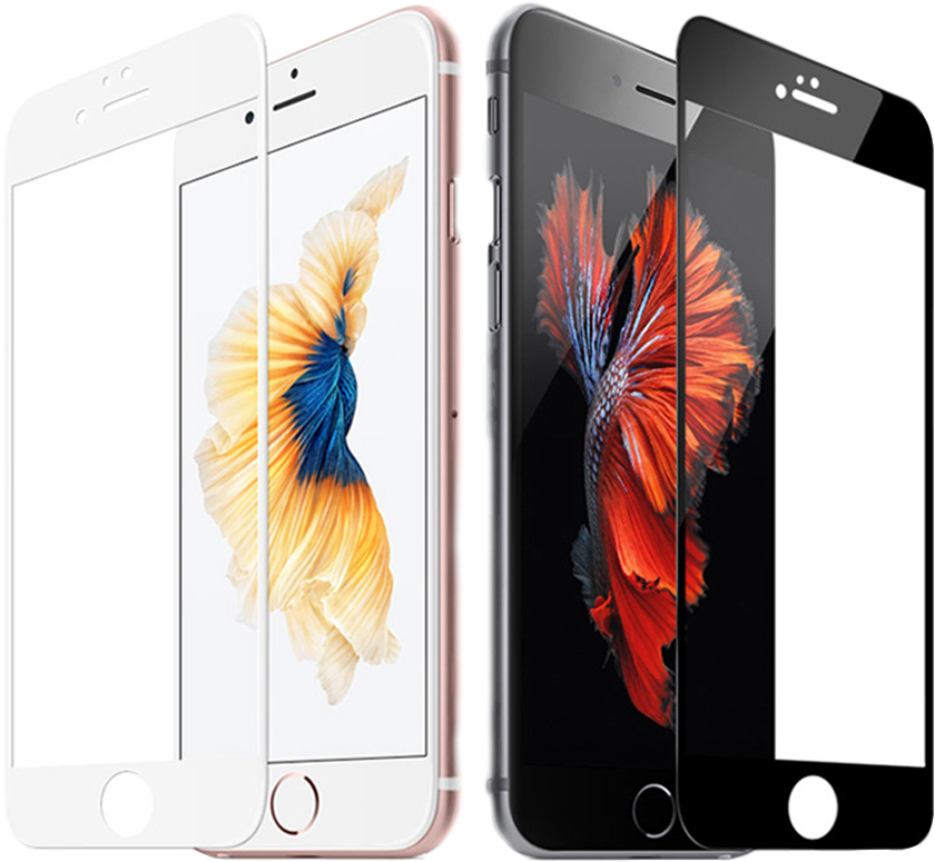 Prev - Iphone 8 Screen Protector White (1000x1000), Png Download