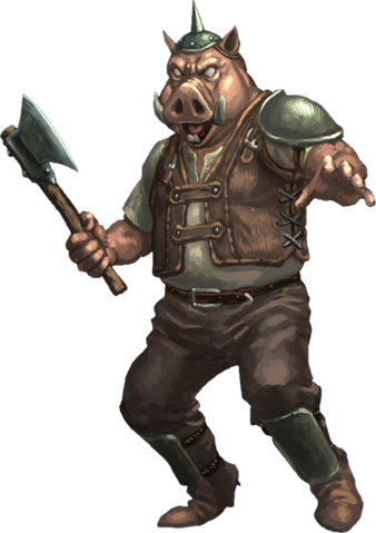 Orc - Portable Network Graphics (338x479), Png Download