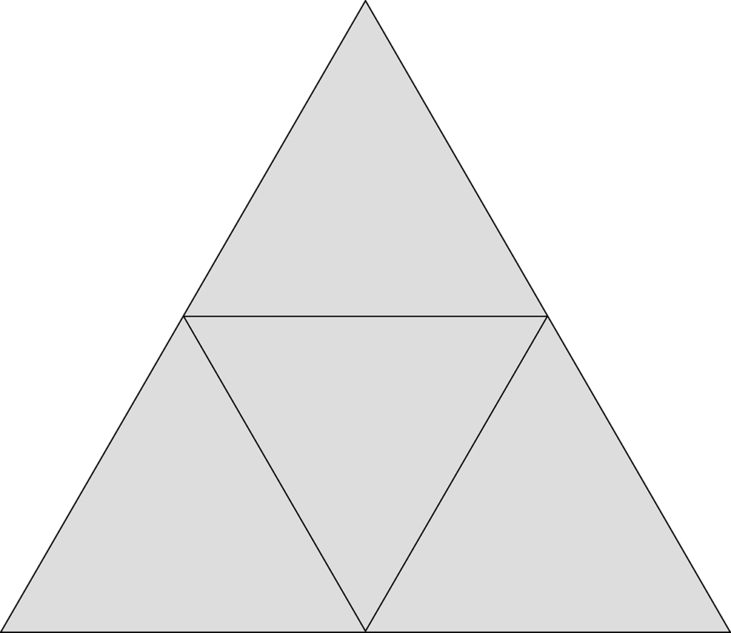 Equilateral Triangle Png - Tetraeder Netz (1024x886), Png Download