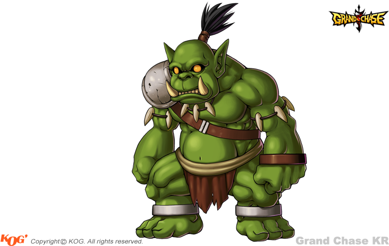 06 Orc - Grand Chase (800x500), Png Download
