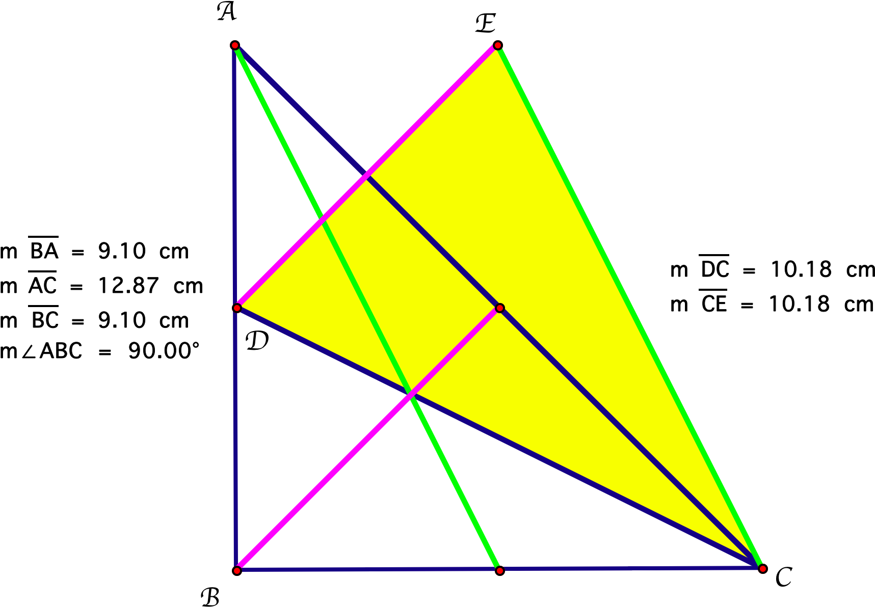 Looking At An Isosceles Triangle, We Know That The - Isosceles Right Triangle Median (1816x1324), Png Download