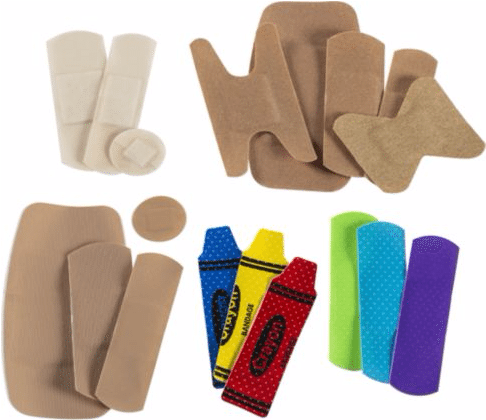 Cardinal Health Adhesive Bandage Strips - Cardinal Health Sterile Adhesive Plastic Bandage, Crayon (485x560), Png Download