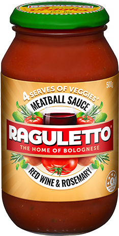 Raguletto Meatball - Raguletto Pasta Sauce Napolitana 500g (560x460), Png Download