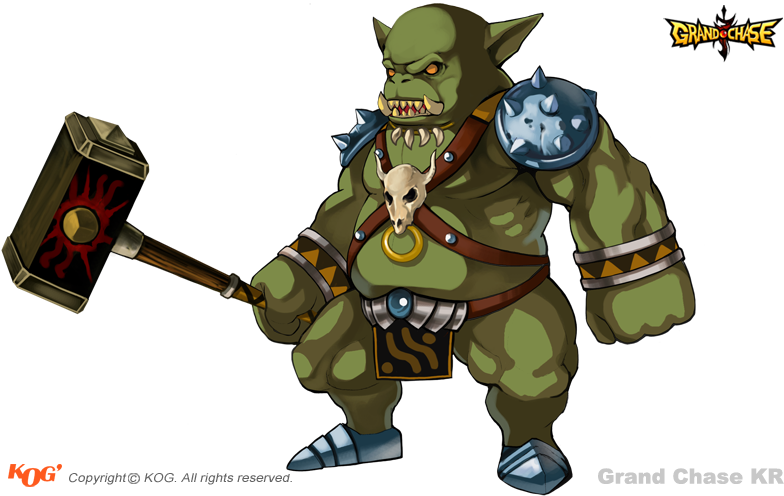 Orc Warrior Png Png Library Library - Orc Warrior Cartoon (800x500), Png Download