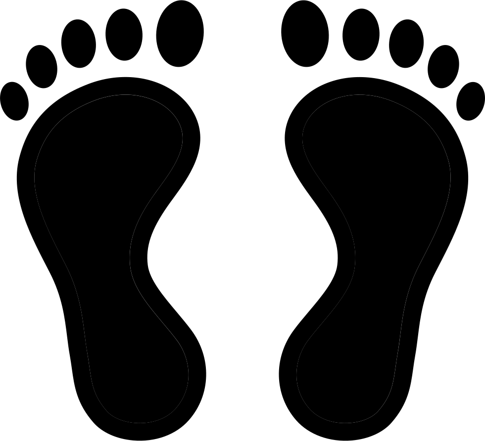 Footprint - - Baby Feet Blue And Pink (980x892), Png Download