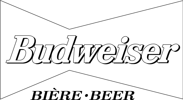 Free Vector Budweiser Logo4 - Logo Budweiser White Png (765x422), Png Download