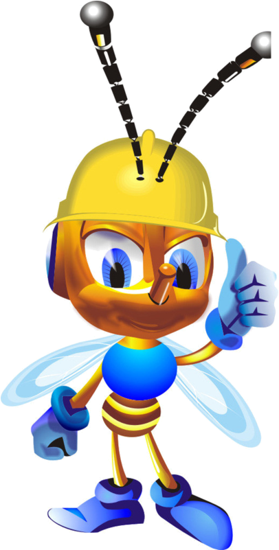 Abeilles Png Scrap Booking Embellishments Elements - Bee (413x800), Png Download