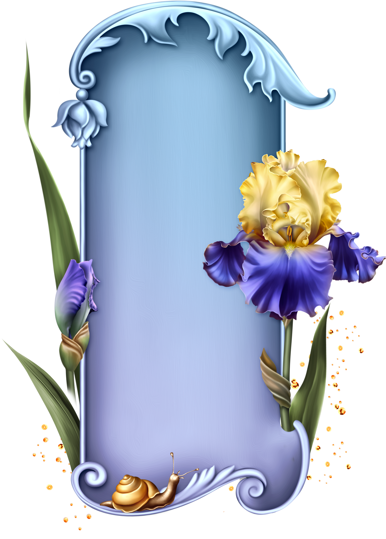 Iris Dreams Scrapbook Frames, Scrapbook Embellishments, - Divine Inspirations & Prayers Sunday Blessings (1655x2276), Png Download