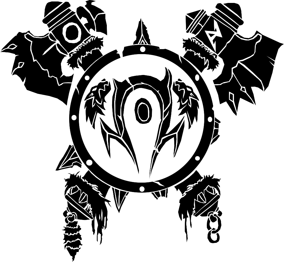 Orc Crest Vector - Wow Orc Symbol (965x891), Png Download