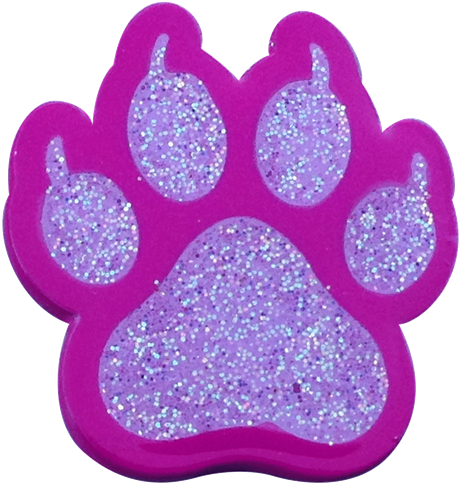 Cat Paw Print Pink Ball Marker & Hat Clip - Readygolf - Cat Paw Print Pink Ball Marker (500x500), Png Download