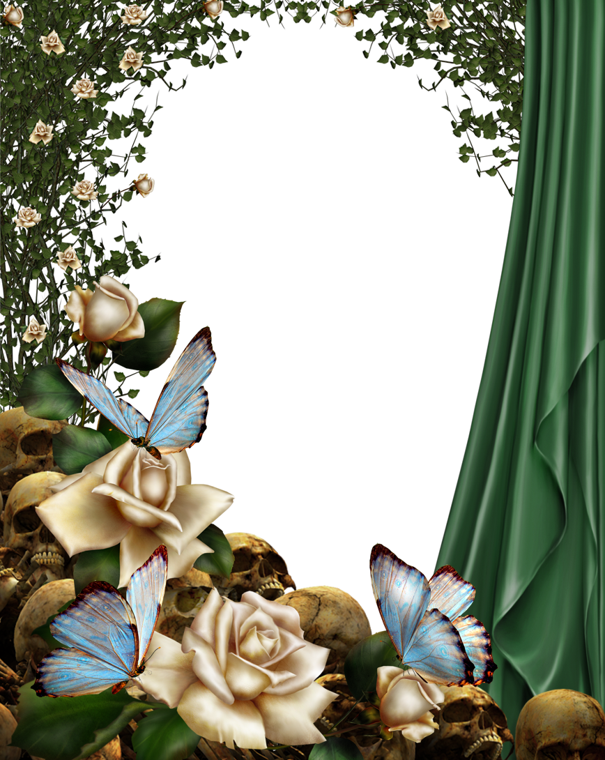 Gothic Frame By Collect And Creat - Floral White Rose Lace V Square Car Magnet 3" X 3" (868x1090), Png Download