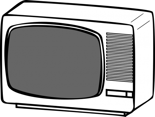 Set,free Vector Graphics - Television Clipart (500x378), Png Download