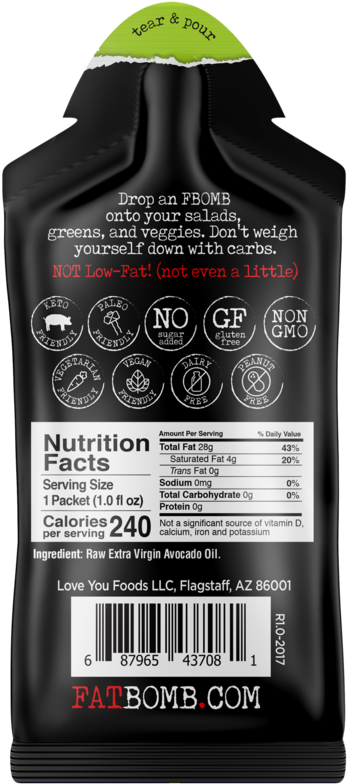 Fbomb Avocado Oil - Urbech (1024x1024), Png Download