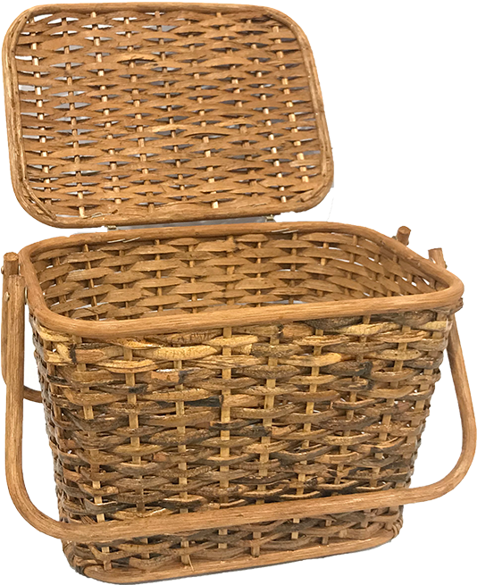 Rattan Picnic Basket (760x760), Png Download