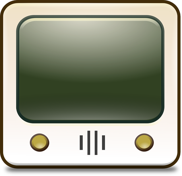 Television, Tube Tv, Tv, Vintage, Simple - Picer Tube Tv Png (640x619), Png Download
