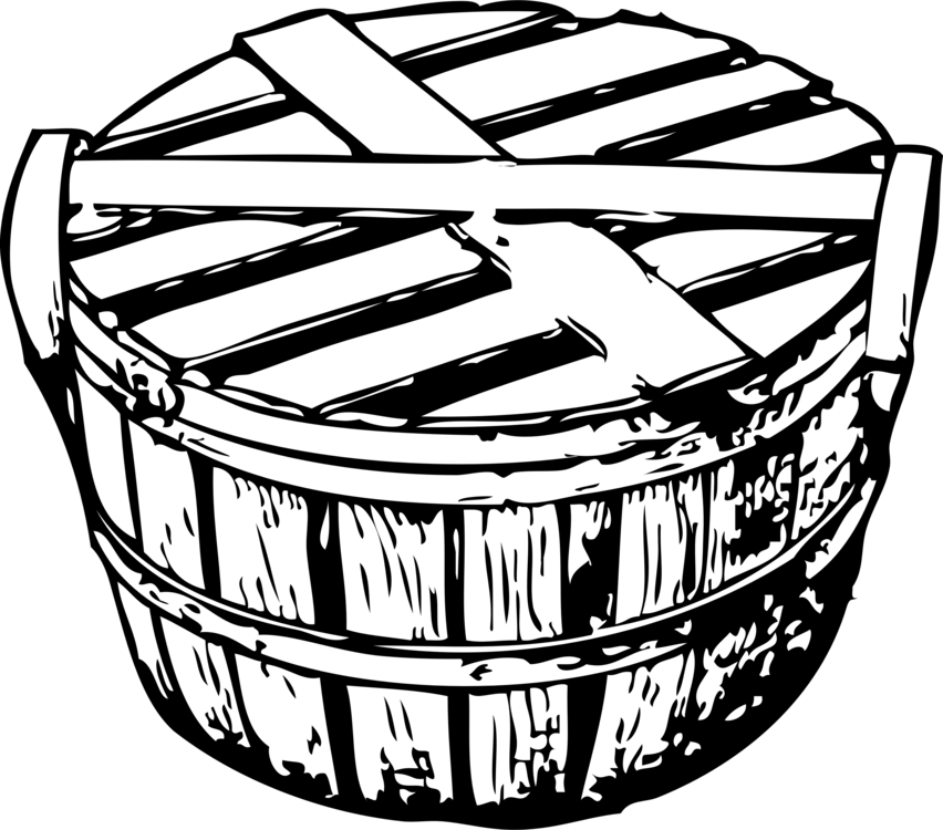 Picnic Baskets Computer Icons Hamper Drawing - Bushel Png (852x750), Png Download