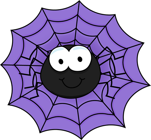 Spider Web Border Clipart - Spider And Web Clipart (500x463), Png Download