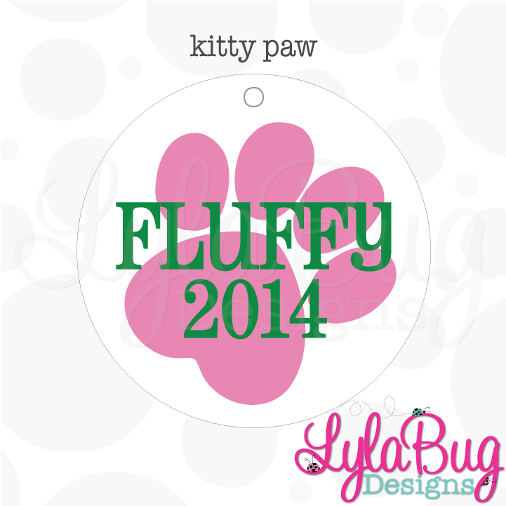 Kitty Paw Christmas Ornament - Christmas Day (900x900), Png Download