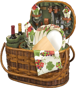 As Seen In - Picnic Basket (347x405), Png Download