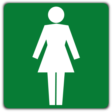 Women's Restroom Signs (400x400), Png Download