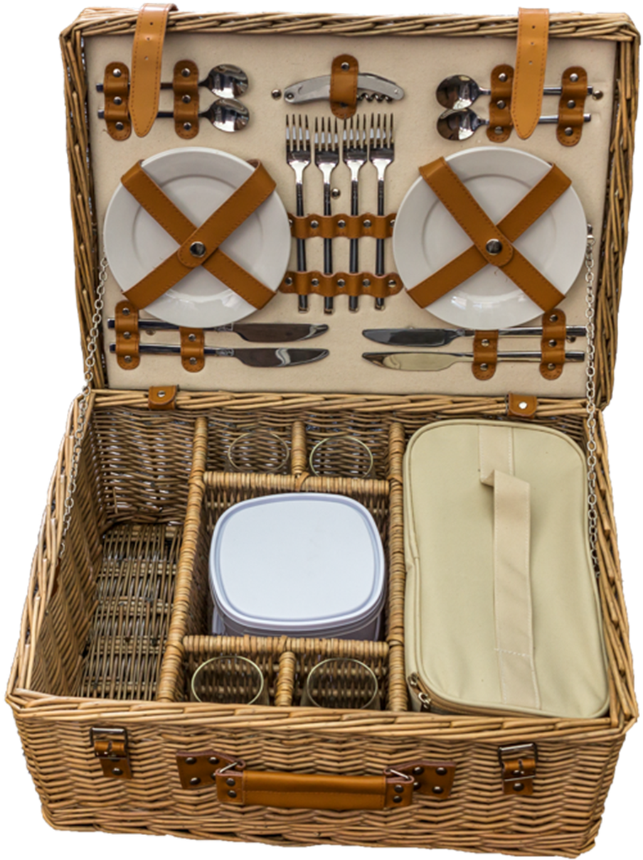 Blenheim Deluxe Fitted Picnic Basket - Red Hamper Blenheim Deluxe Fitted Picnic Basket (985x1280), Png Download