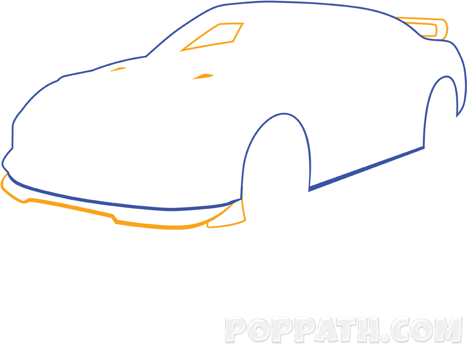 The Car Starting With The Hood And Wheel Wells - Model Car (1000x1000), Png Download