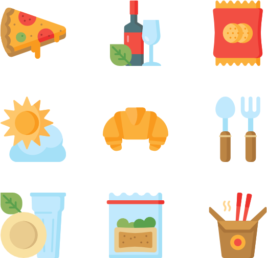 Picnic 50 Icons - Food (600x564), Png Download