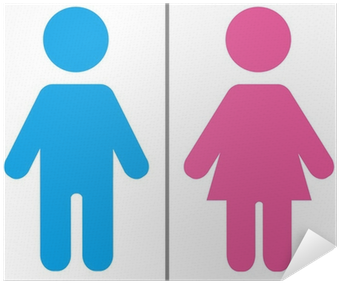 Bathroom Girl And Boy (400x400), Png Download