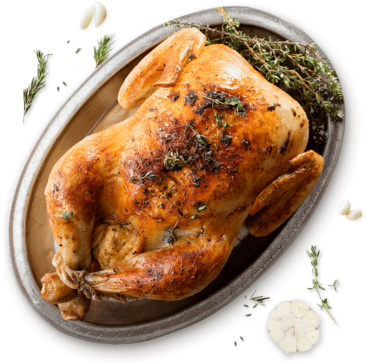 Roasted Chicken With Stuffing - Roast Chicken (550x550), Png Download
