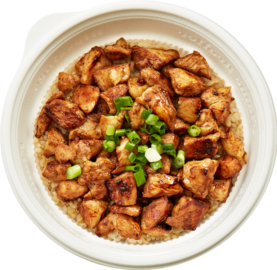 Sliding Bowl Image - Flame Broiler Chicken Bowl (904x883), Png Download