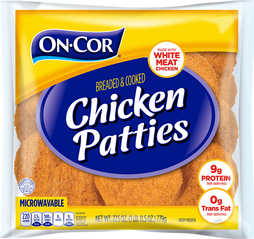 0g Trans Fat, A Good Source Of Protein And Made With - On-cor Southern Style Gravy With Breaded Beef Patties (926x806), Png Download