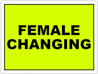 Woman Changing Sign Race Sign Female Changing Corre - Ronak Advertising - Free Transparent ...