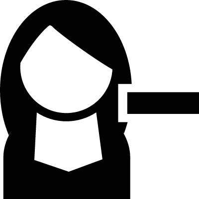 Female User With Minus Sign Vector - Profile Question Mark Female (400x400), Png Download