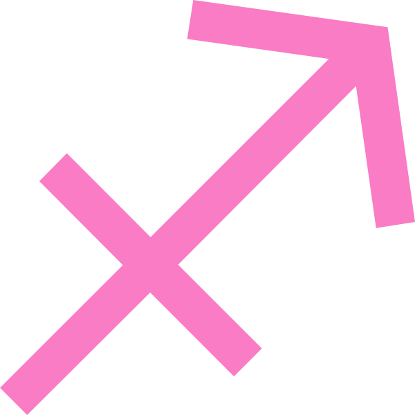 Female Symbol Clipart E2yn27 Clipart - Sagittarius Pink (600x600), Png Download