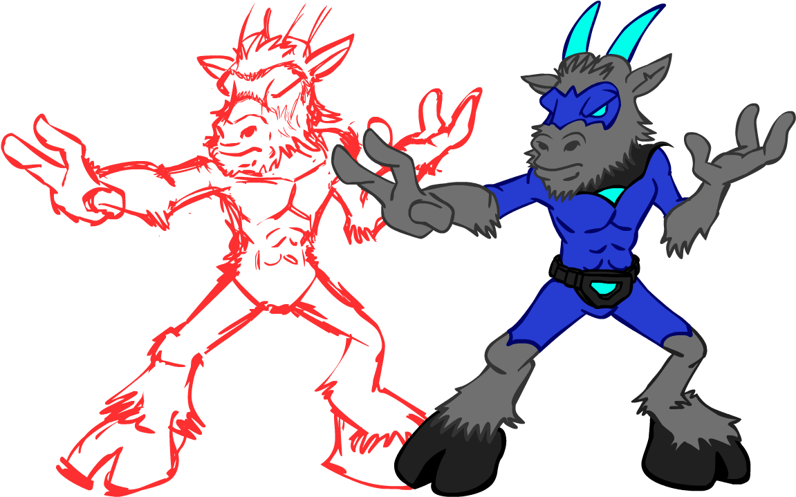 Ella Concentra Toda Su Energía A Través De Su Cuernos - Cartoon (1176x747), Png Download