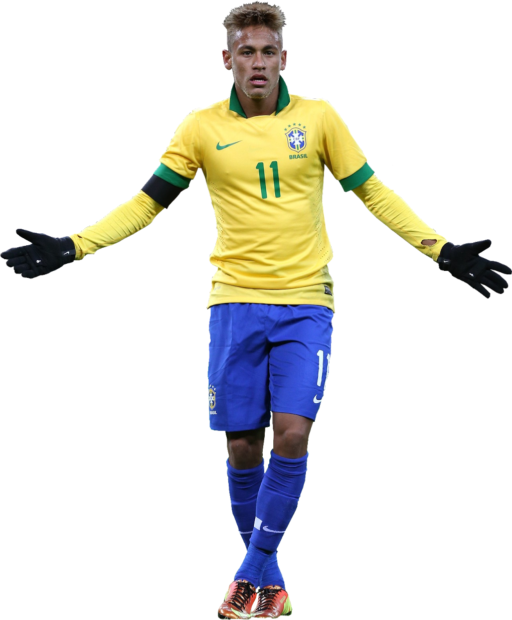 Neymar 11 Brazil Png Team Football Clip Library - Neymar World Cup Png (1127x1600), Png Download