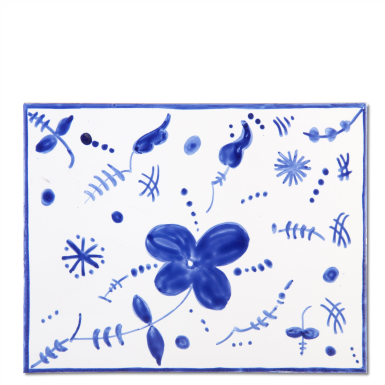 Decoración Flores Azul Tecnidraw Tercer Fuego - Blue (385x385), Png Download