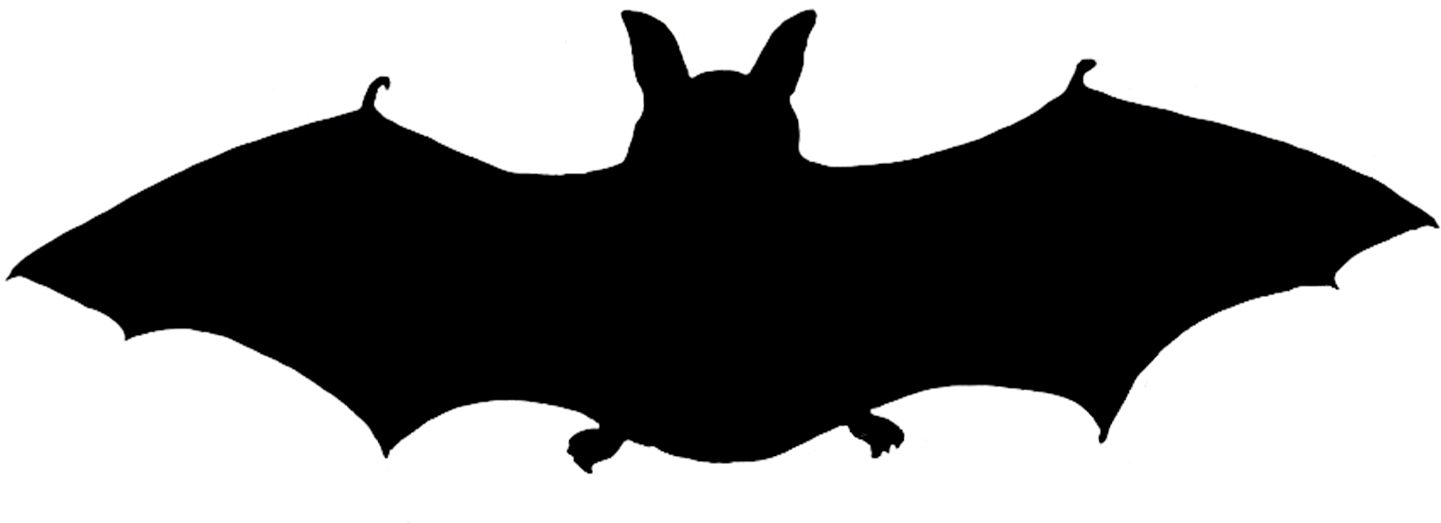 Halloween Bat Silhouette Png Halloween Bat Silhouette - Portable Network Graphics (1476x552), Png Download