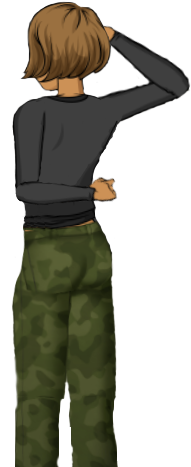 Liesel - Rear - Salute - Episode Interactive Overlays Png (266x487), Png Download