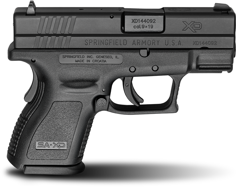 Springfield Armory 3" Xd Series Sub-compact - Springfield Xd 40 Compact (1200x782), Png Download