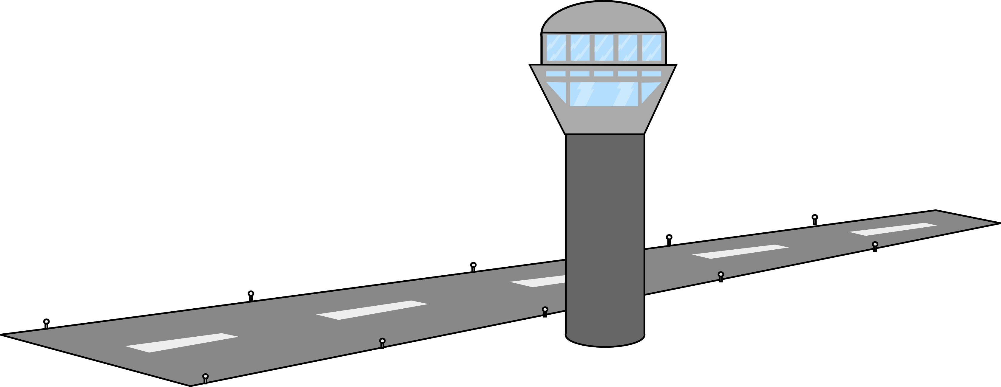 Png Transparent,aircraft, Png Transparent, Aircraft, - Airport Runway Clipart (3355x1299), Png Download