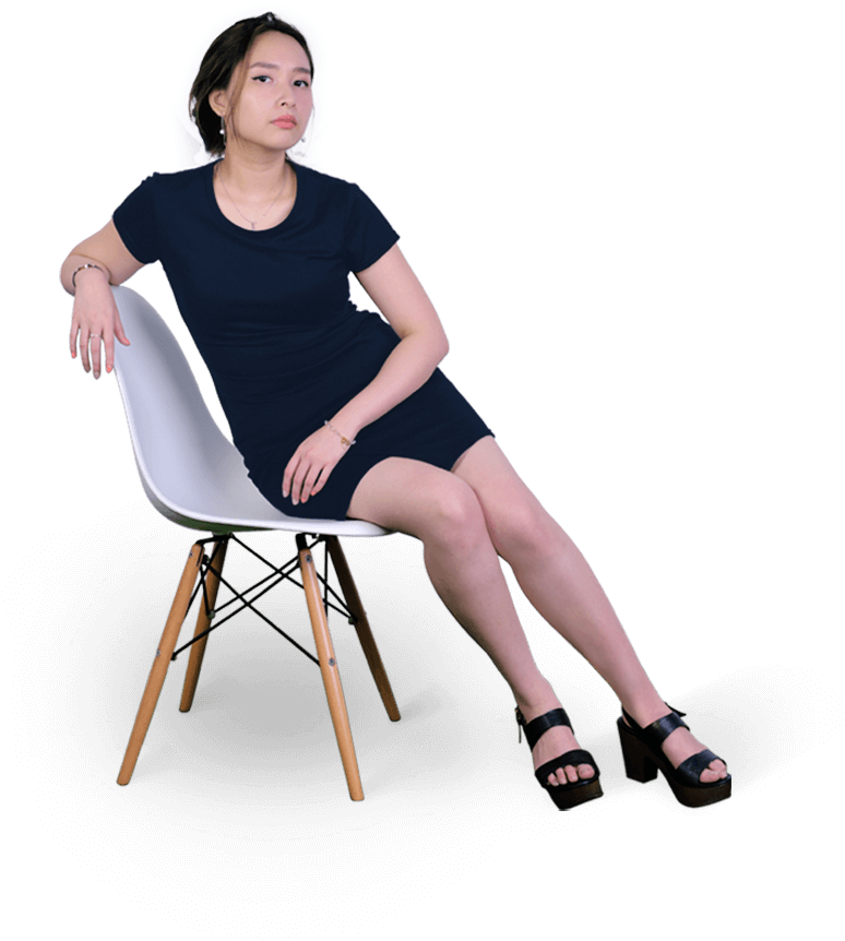 Old-jesslyn Black - Sitting (857x912), Png Download