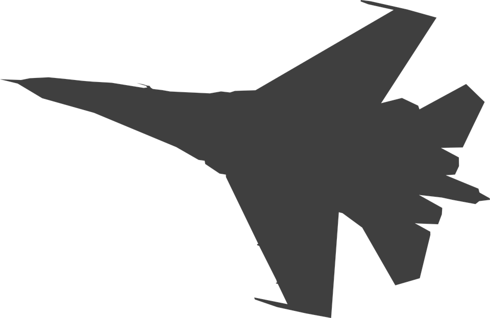 F Silhouette At Getdrawings Com Free For - Fighter Jet Silhouette (960x624), Png Download