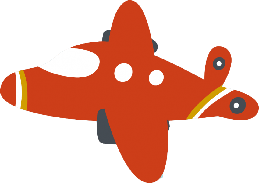 Royalty Free Cute Airplane Clipart - Cute Airplane Vector Png (700x494), Png Download