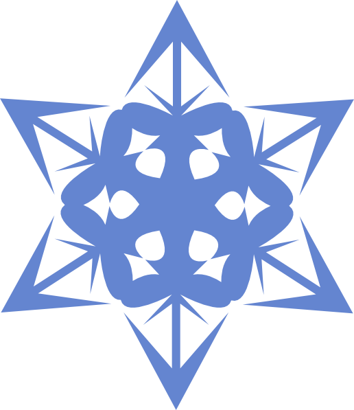 How To Set Use Blue Snowflake Svg Vector (516x597), Png Download