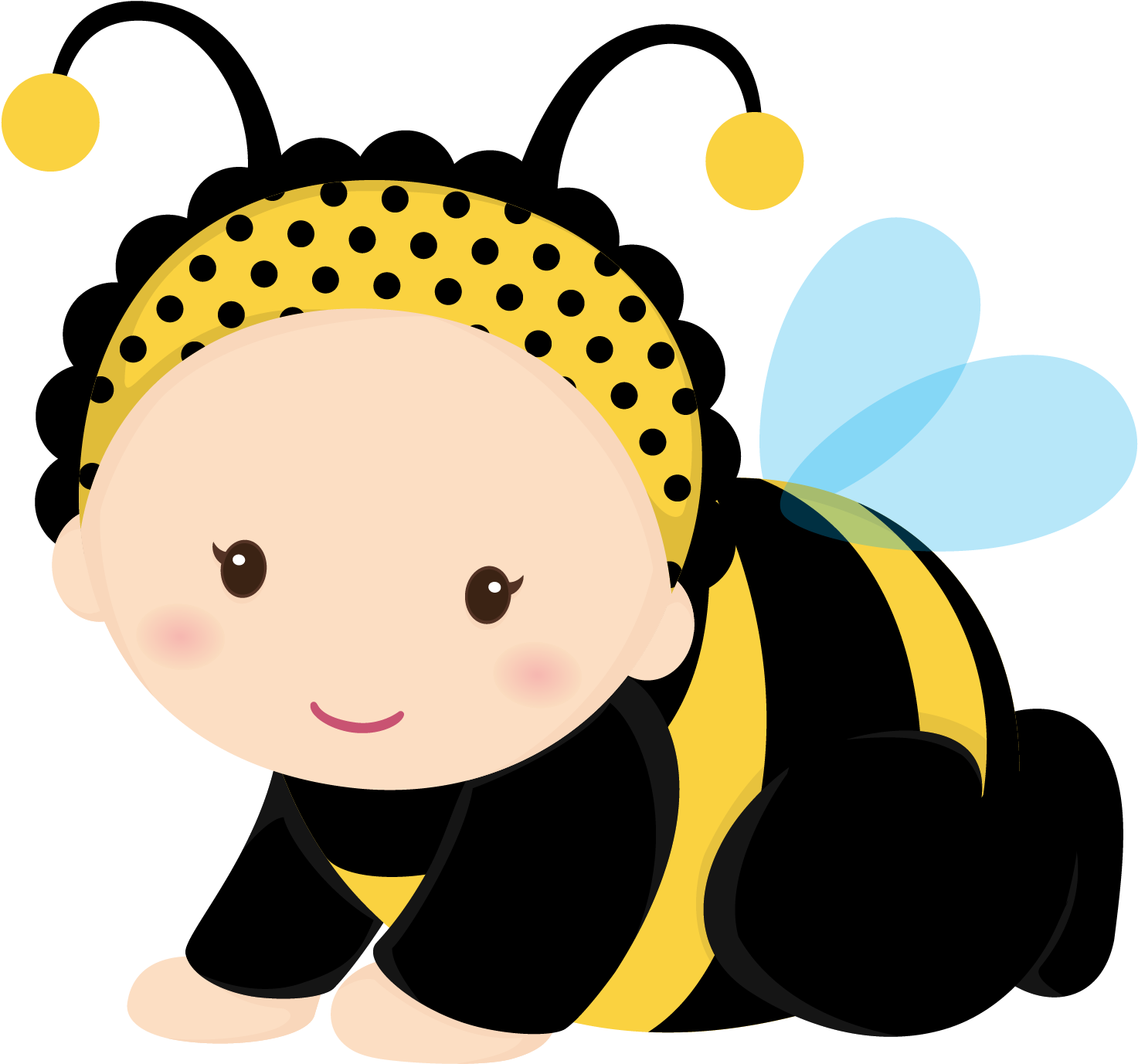 Vector Transparent Abelhinhas Ca Png Minus - Abelhinha Baby Png (1500x1500), Png Download
