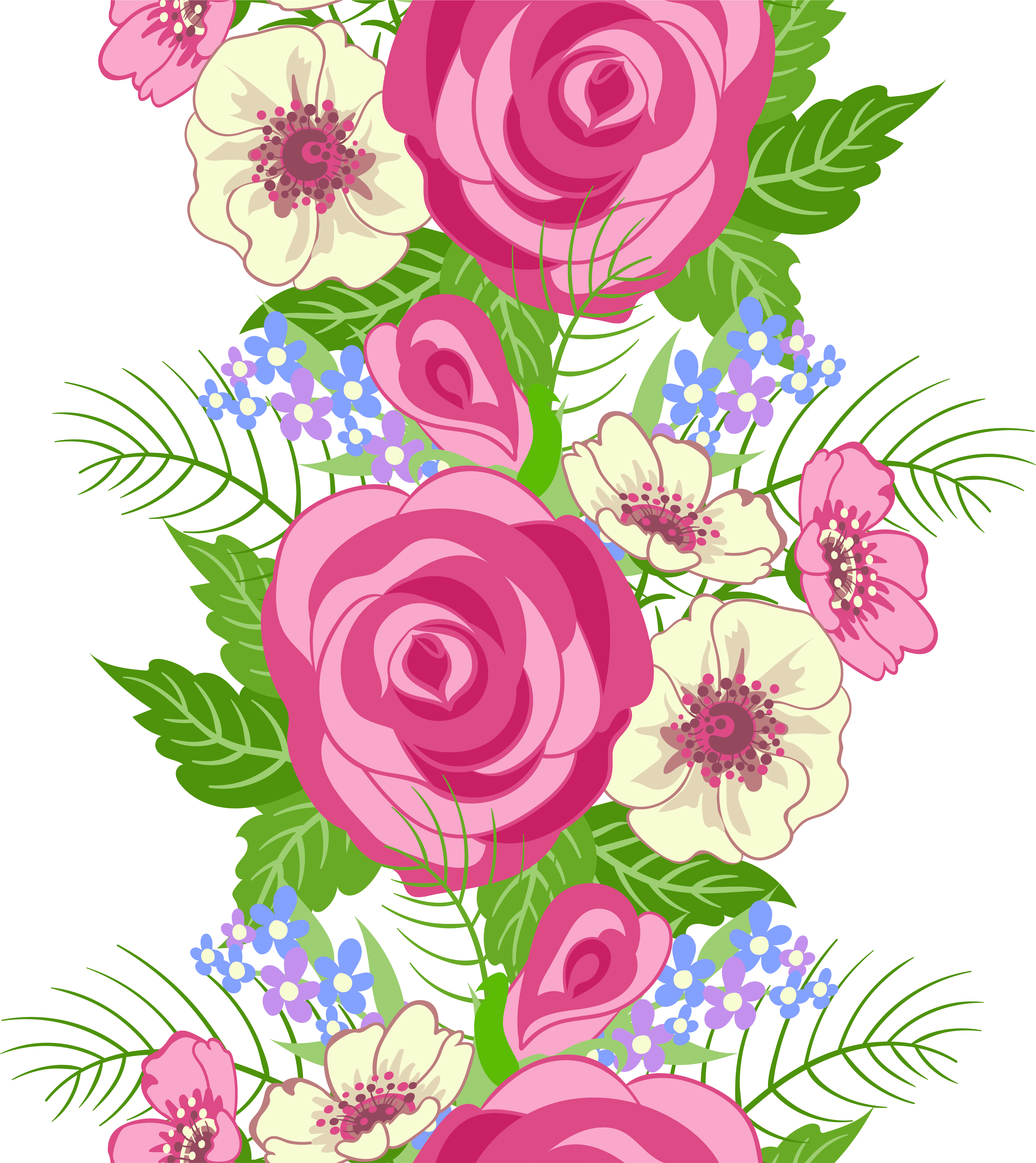 Floral Element Png Image - Flower Elements Png (5640x6210), Png Download