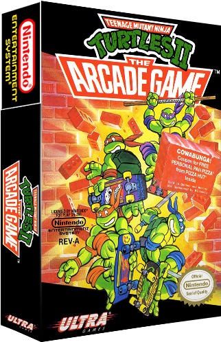 Teenage Mutant Ninja Turtles Ii - Teenage Mutant Ninja Turtles Ii The Arcade Game [entertainment (337x508), Png Download