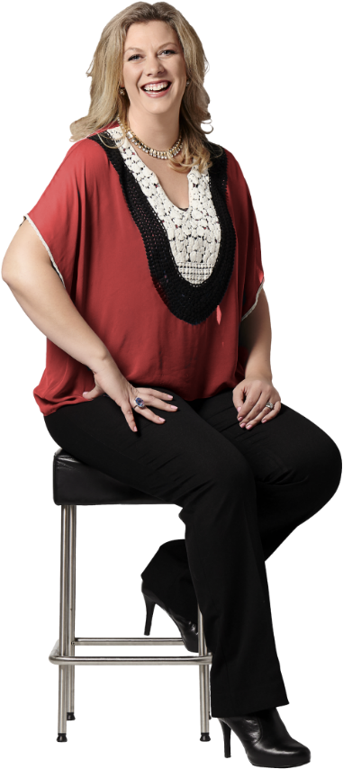 Woman Sitting On Chair Png (750x1125), Png Download