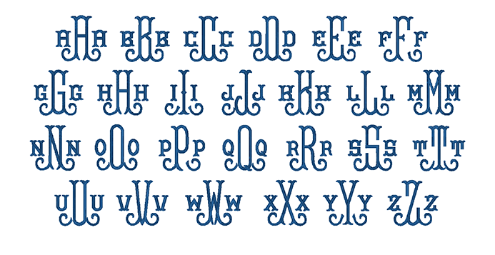 Vintage Embroidery Font, Antique Embroidery Font, Monogram - Embroidery (800x450), Png Download